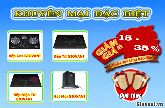 Bếp từ Giovani Khuyến mãi 